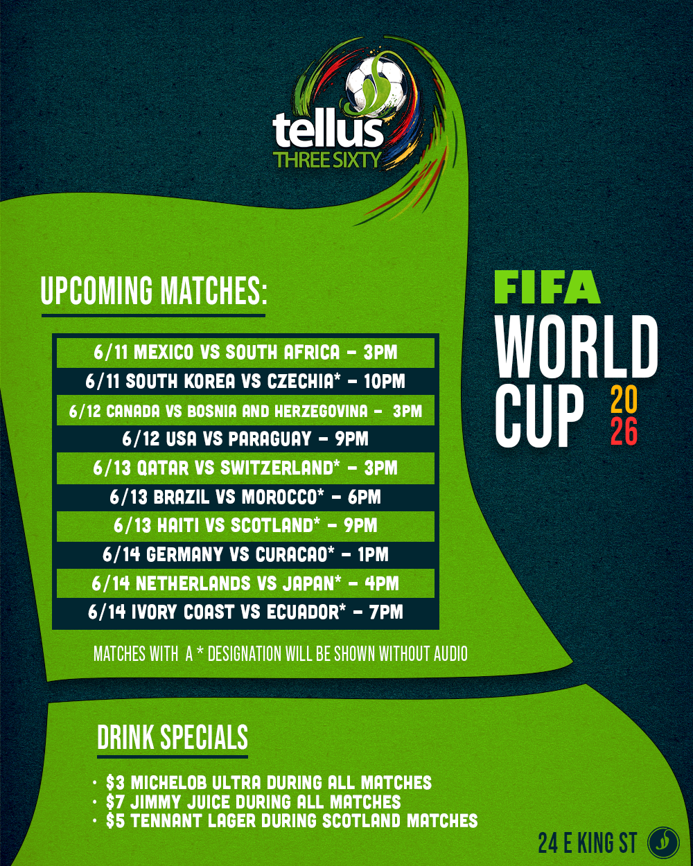 World Cup Matches Grahpic
